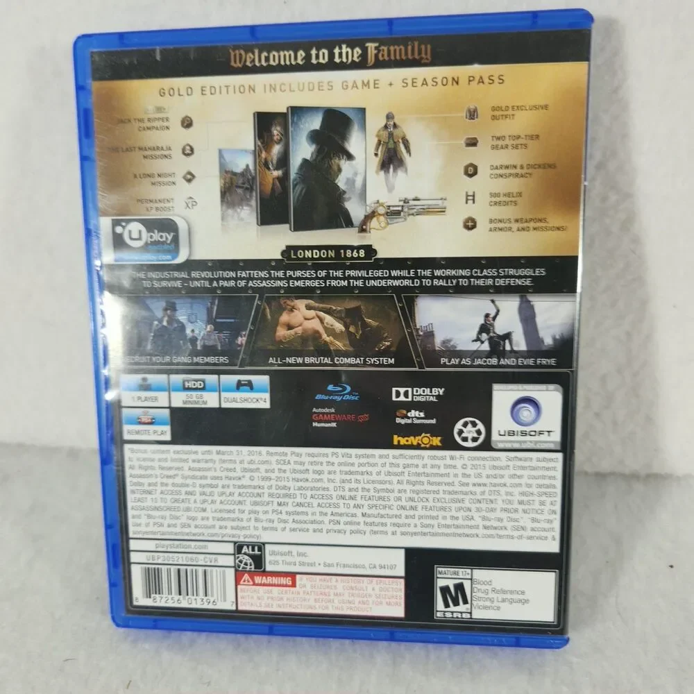 Assassin's Creed Syndicate Gold Edition (Playstation 4) Video Game